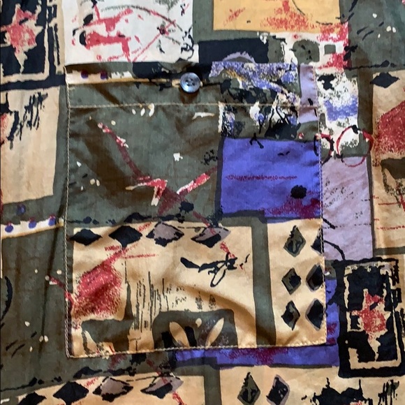 Utopia Short Sleeve Silk Shirt Whisper Weight Mens Large - Picture 4 of 6